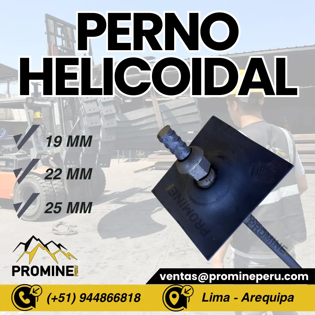 ANCLAJE DE PERNO HELICOIDAL . PROMINE . LIMA . STOCK 