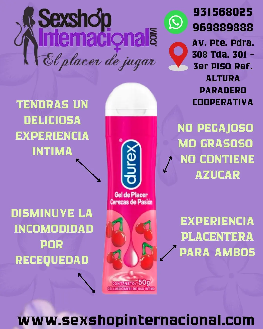  Gel Durex Play Cerezas de Pasión