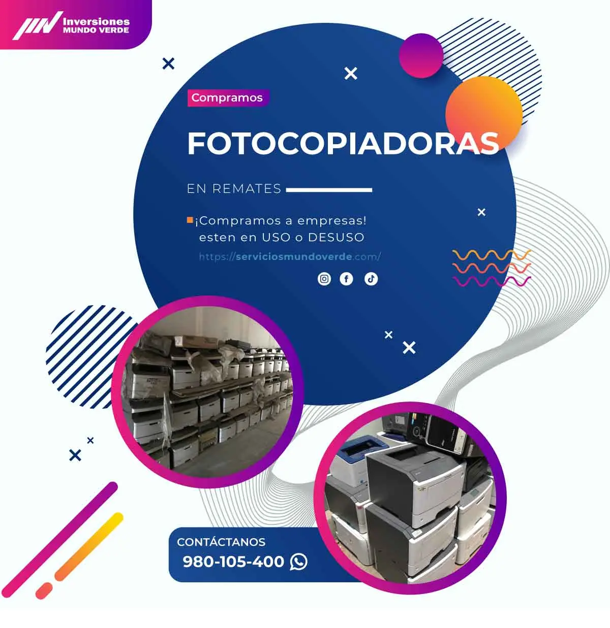 Compra de equipos electrónicos usados y dados de baja