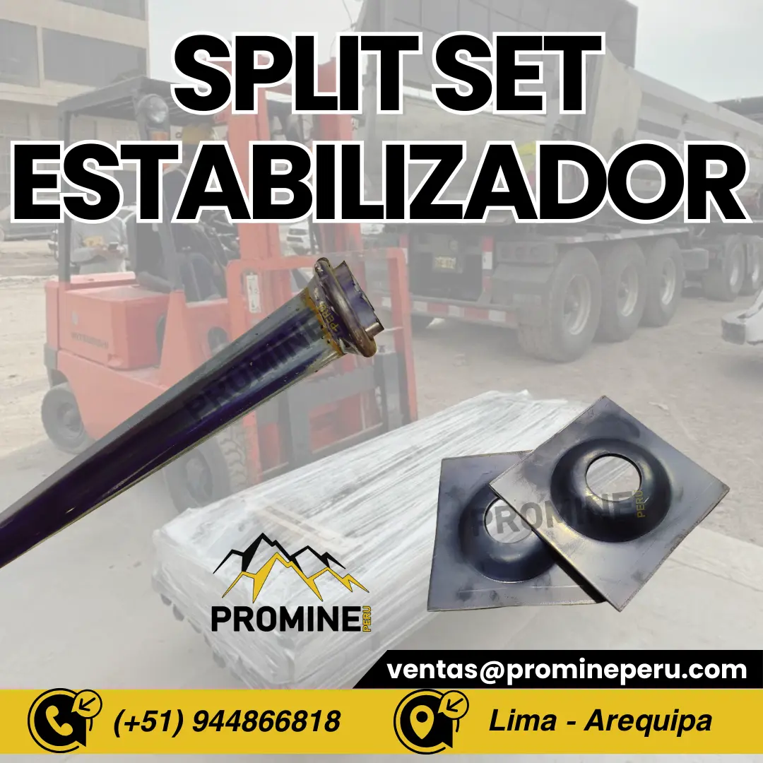 TUBO DE FRICCION . SPLIT SET . LIMA . MINA 