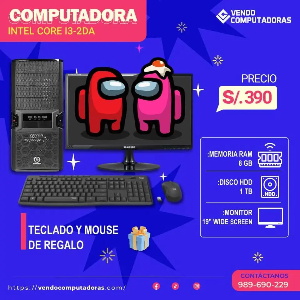  PC con Monitor Regalo 