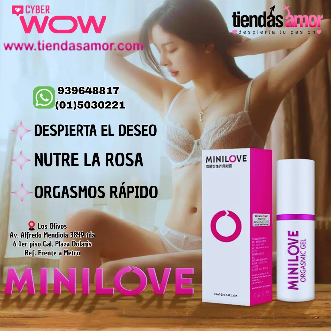 MINILOVE GEL TÓPICO MAS LUBRICACIÓN DESEO Y PLACER 