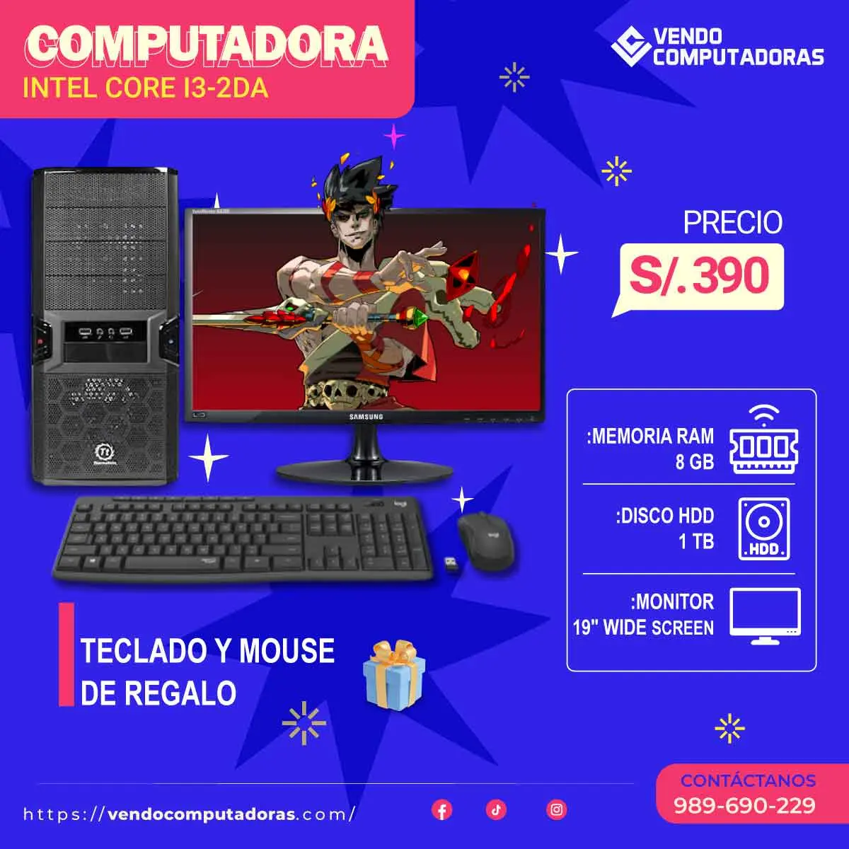  PC con Monitor Regalo 