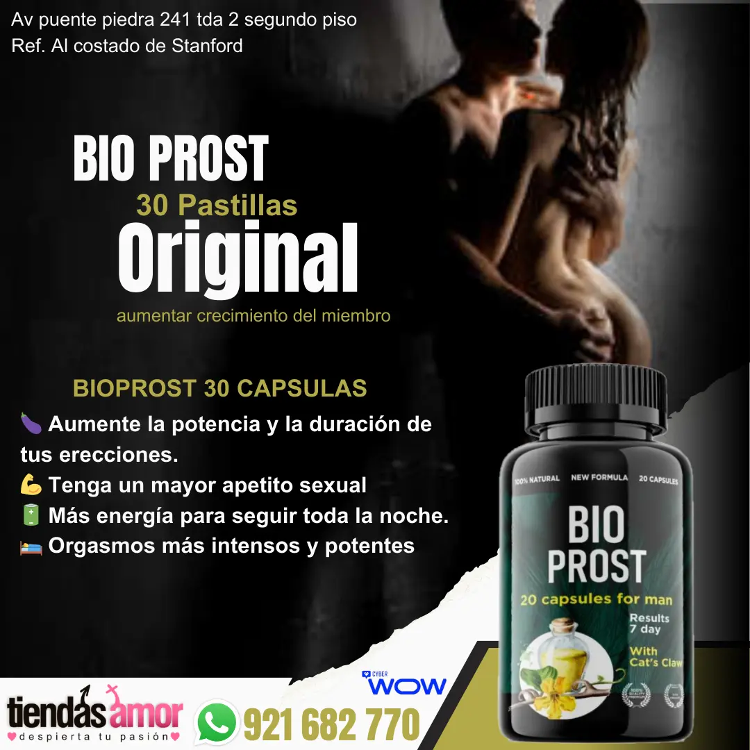 BioProst contiene solo ingredientes naturales aumenta tamaño