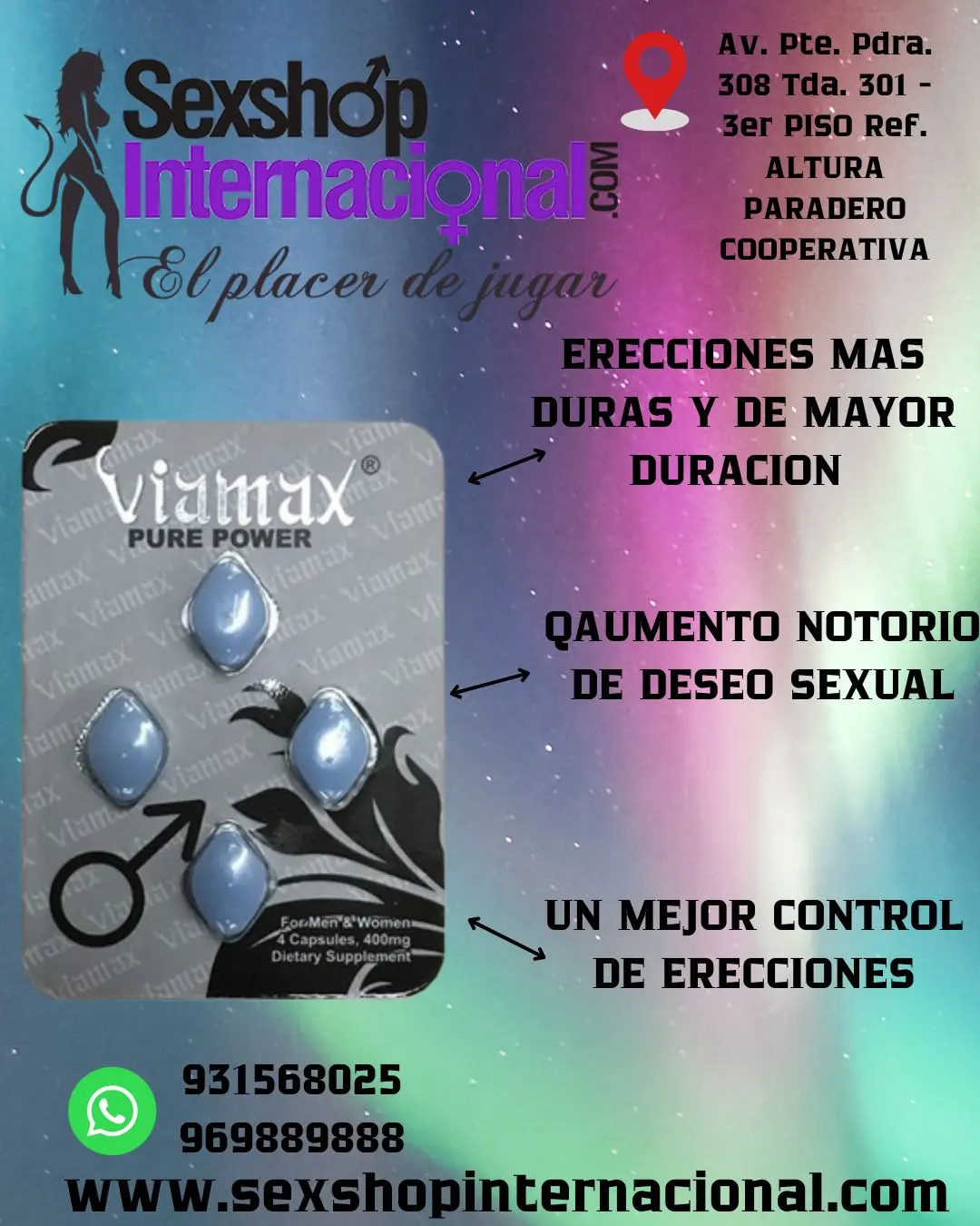 VIAMAX PURE POWER ERECCIONES MAS FUERTES 