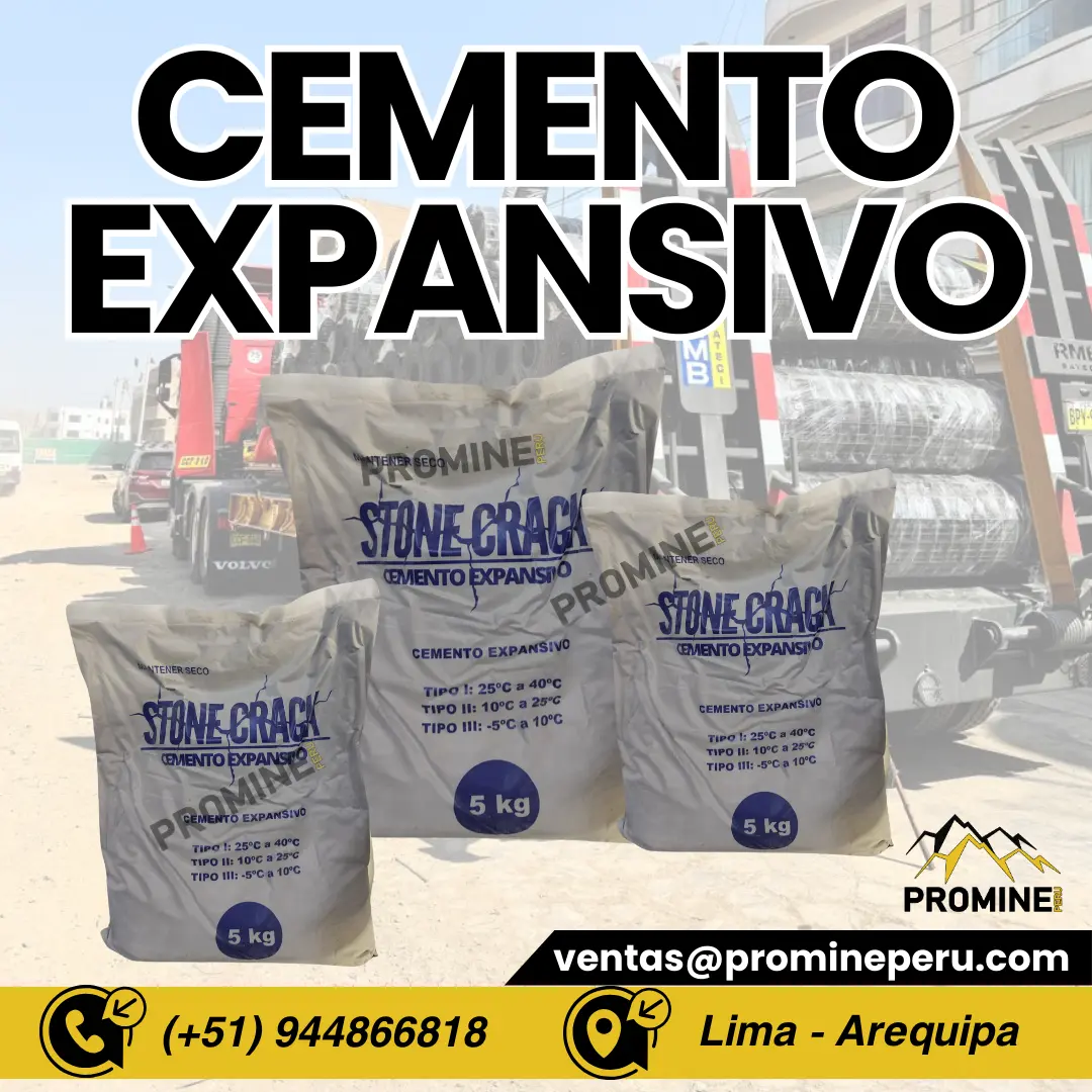 CEMENTO EXPANSIVO . BOLSA POR CAJA . LIMA . PROMINE