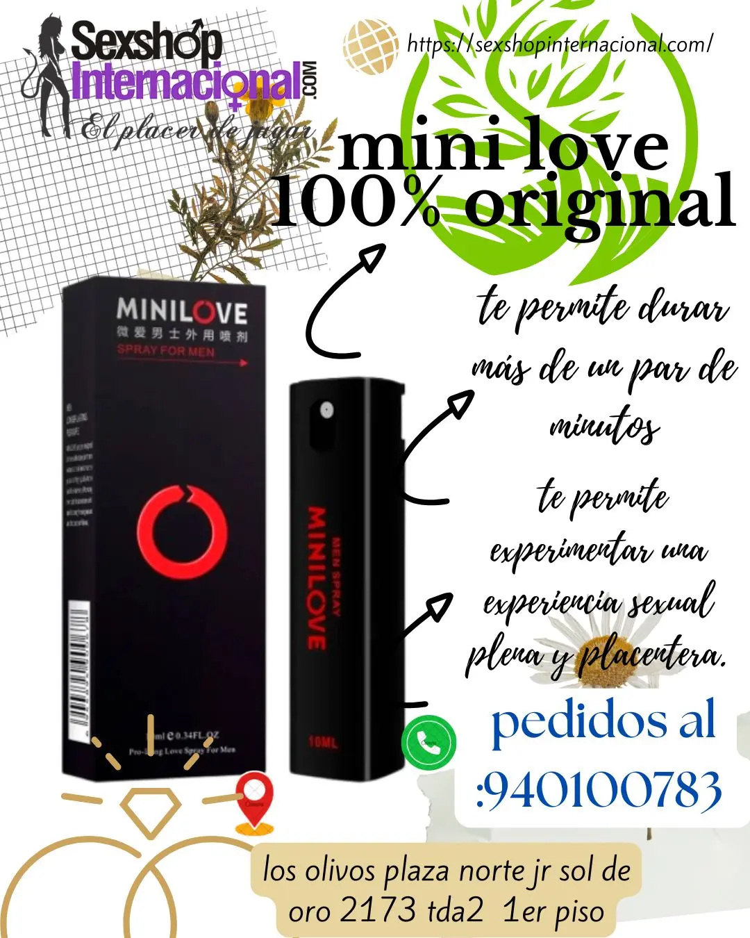 MINILOVE retardante de 10ml para hombres productos sexuales