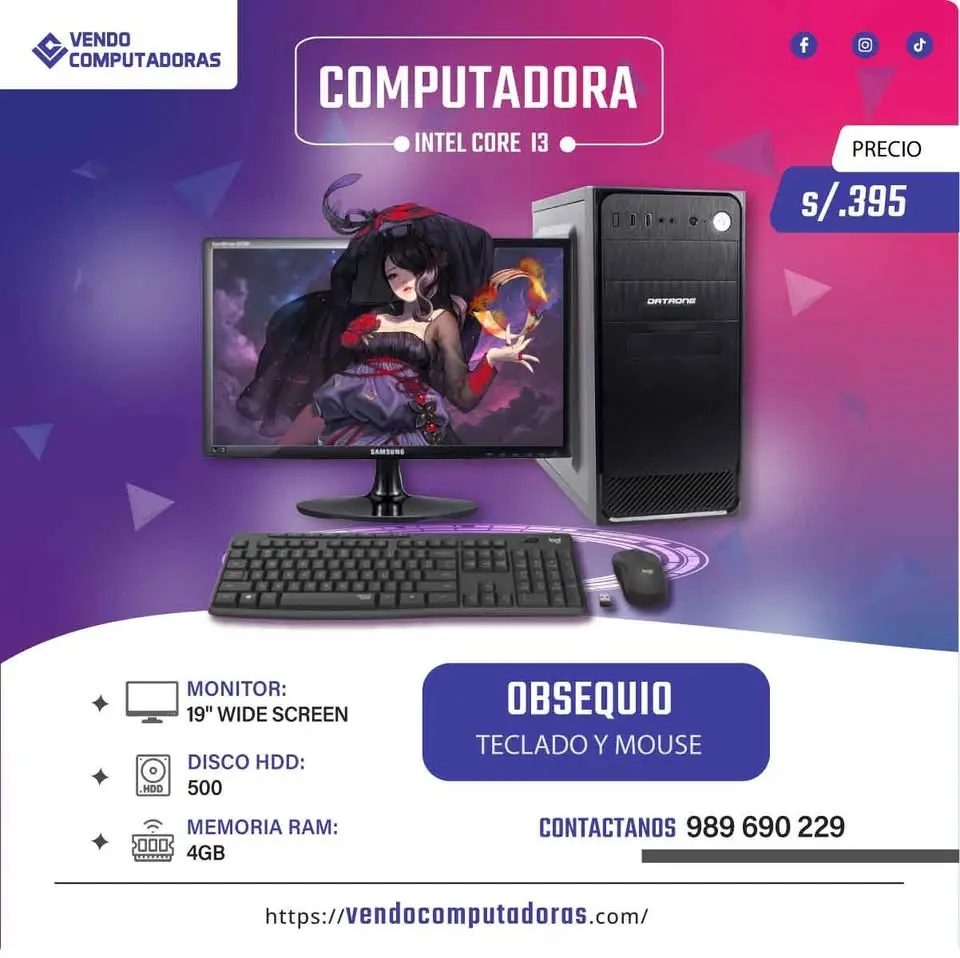  PC con monitor regalos incluidos