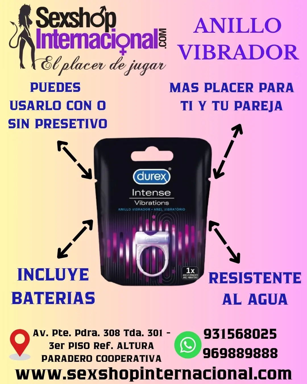 ANILLO VIBRADOR DUREX PLAY BLISTER 