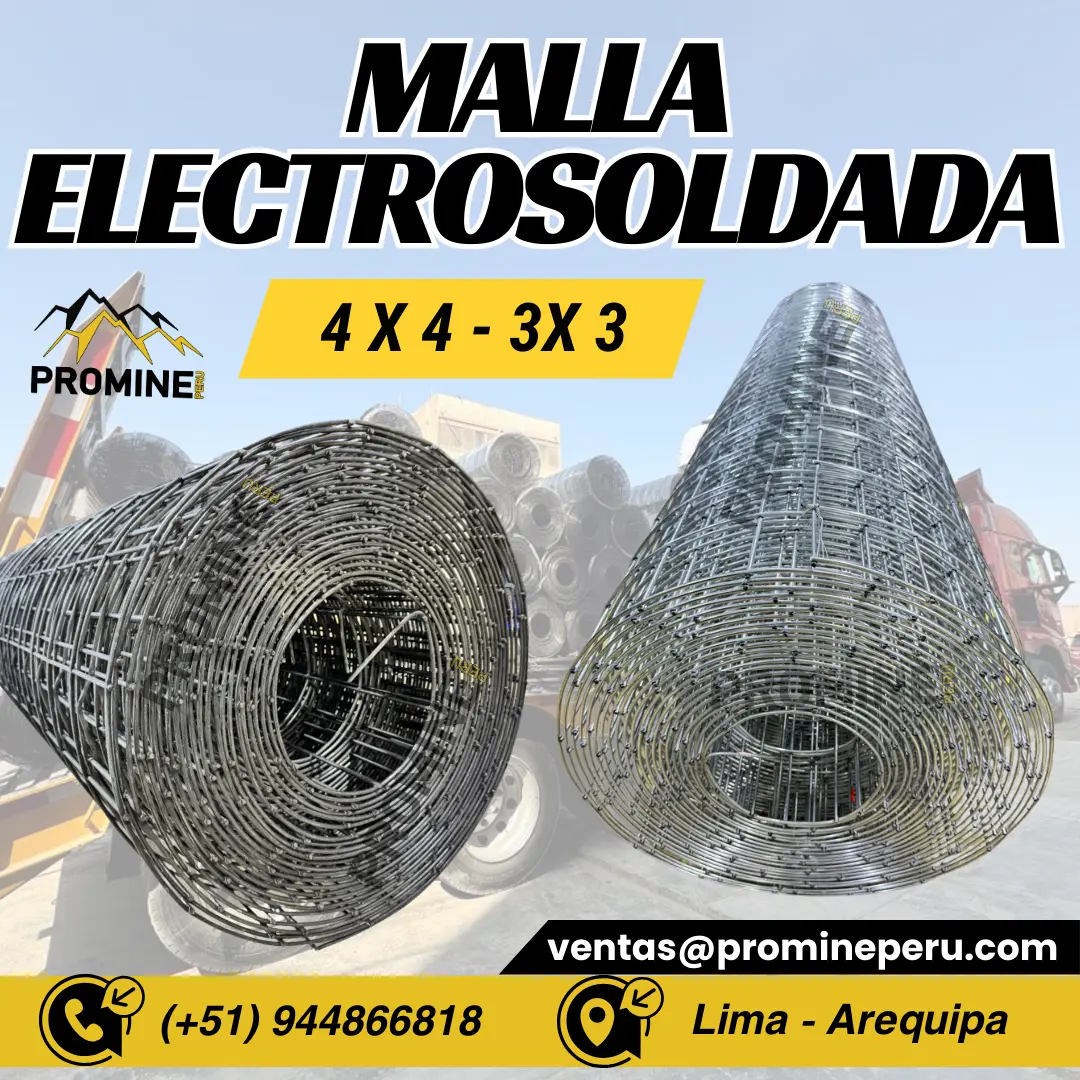 MALLA ELECTROSOLDADA . LIMA . MINERIA PERUANA STOCK 