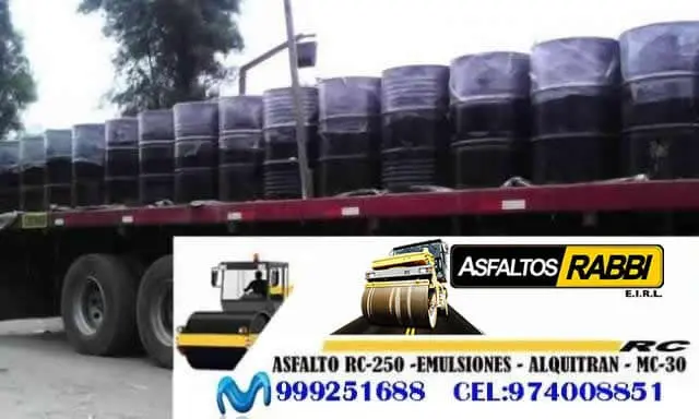 VENTA DE ASFALTO RC-250 EMULSION ASFALTICA ASFALTO SOLIDO