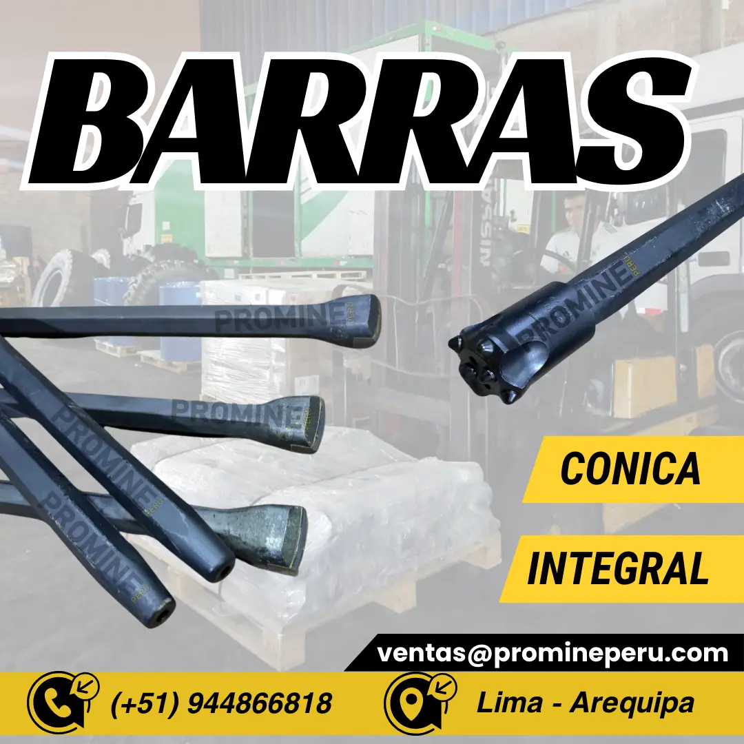 BARRA CONICA MINERA DE 4 PIES . LIMA 