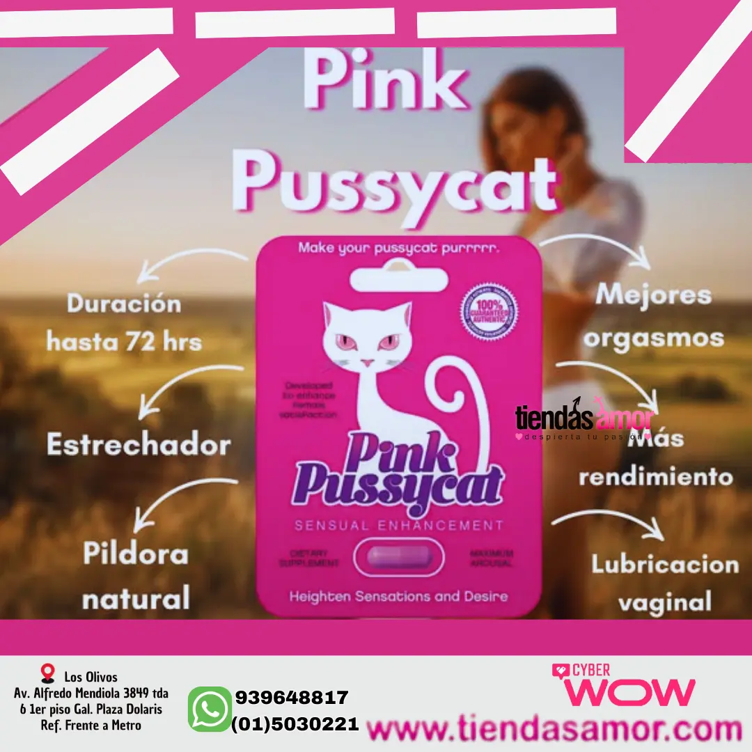 Píldora PINK PUSSYCAT mejorador sexual femenino