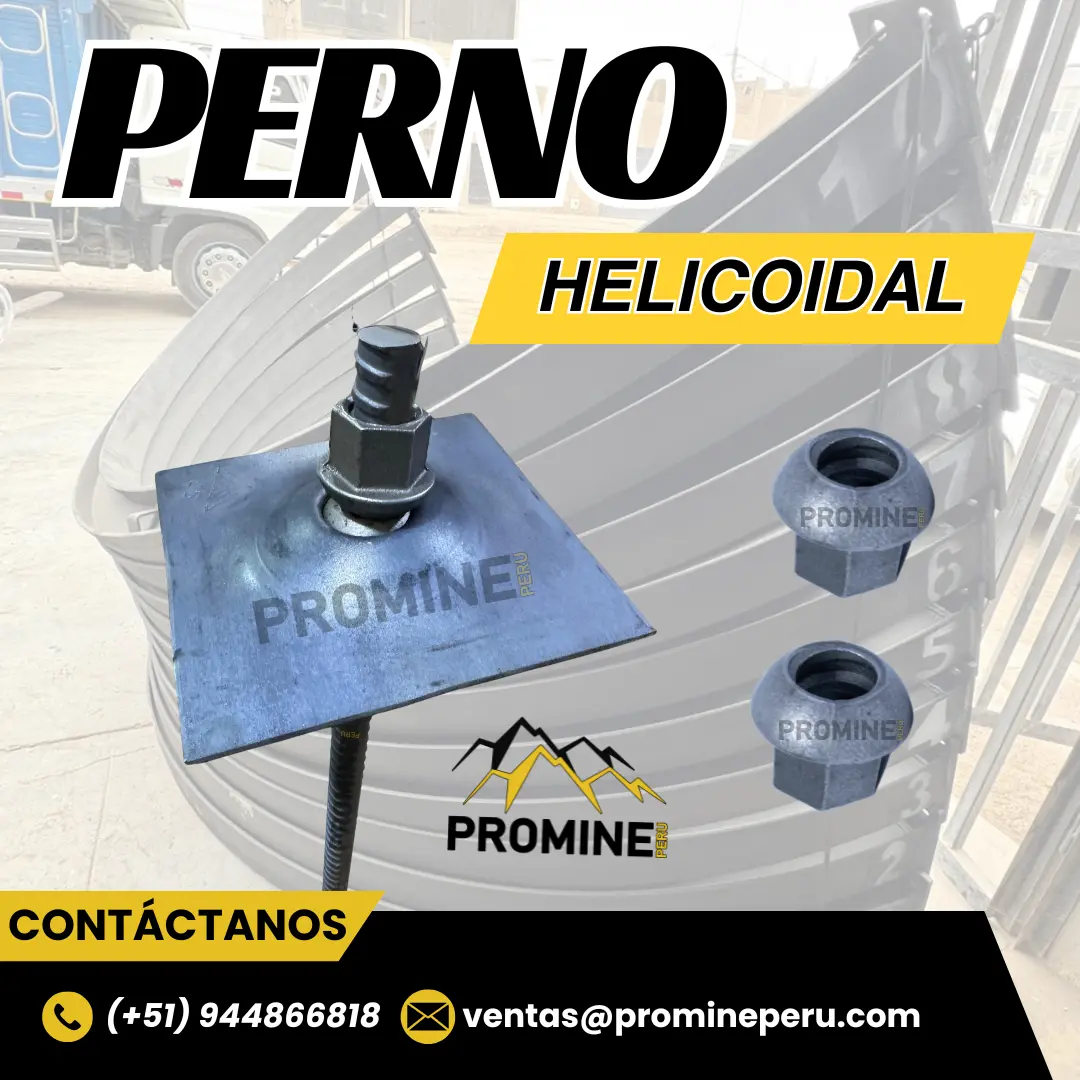PERNO HELICOIDAL . PERNO DE ROCA . LIMA 
