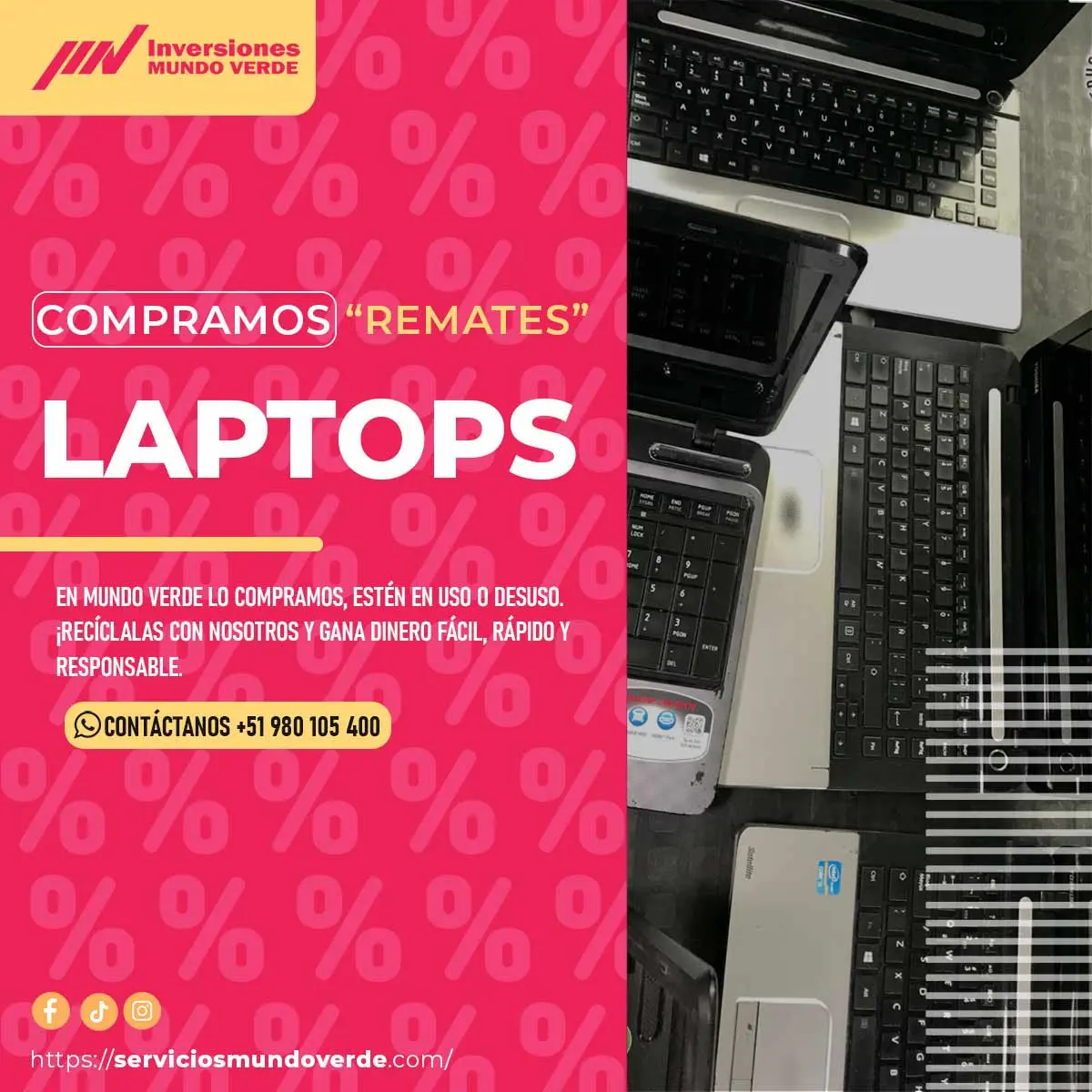 Convierte tus equipos obsoletos en dinero con Servicio Mundo