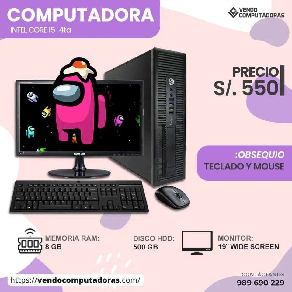  PC Core i5 con Monitor Regalo 