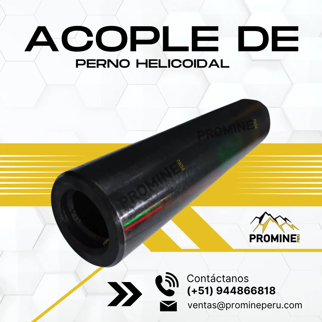 ACOPLE DE PERNO HELICOIDAL PROMINE MINERIA