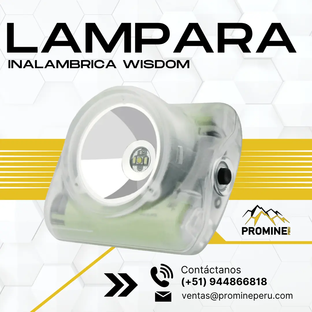 LAMPARA INALAMBRICA OPERACION EN MINA LIMA 