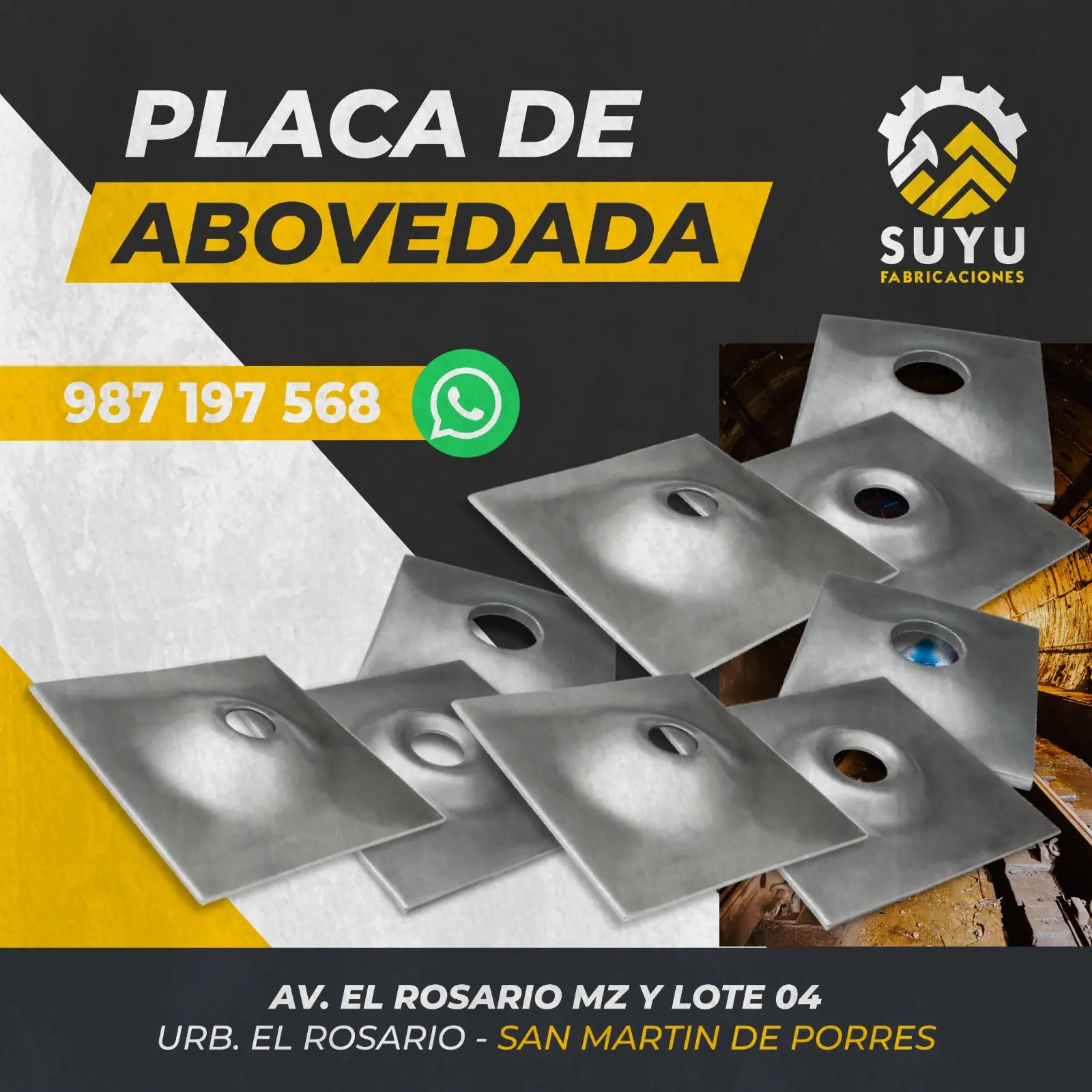 PLACA ABOVEADA - SUYU FABRICACIONES