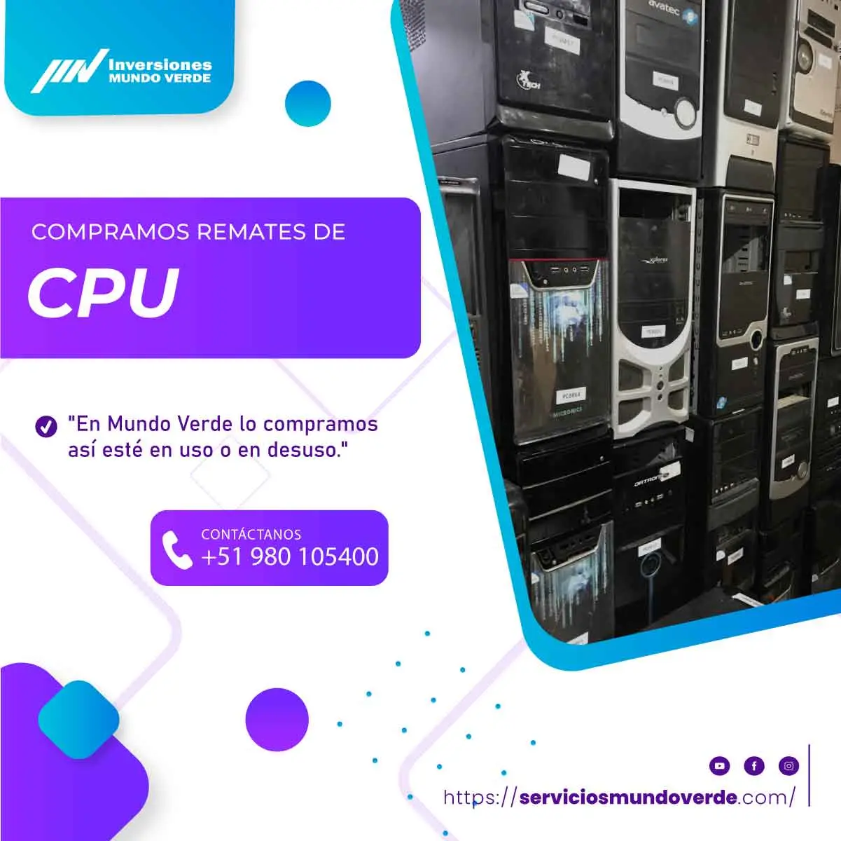 Compra y reciclaje de equipos electrónicos en Lima 