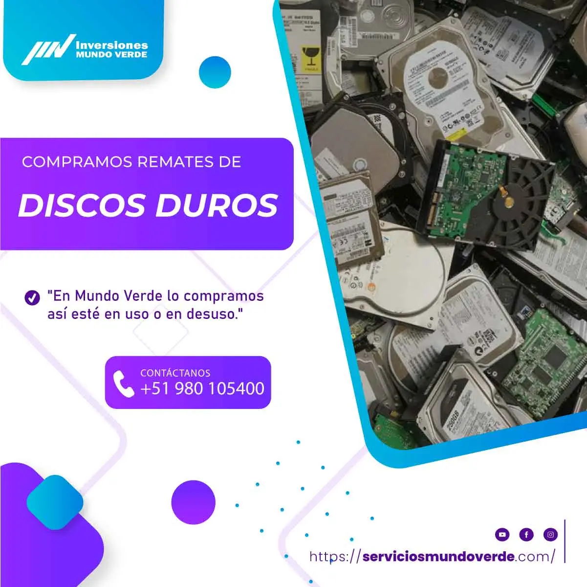 Compra y reciclaje de equipos electrónicos en Lima 