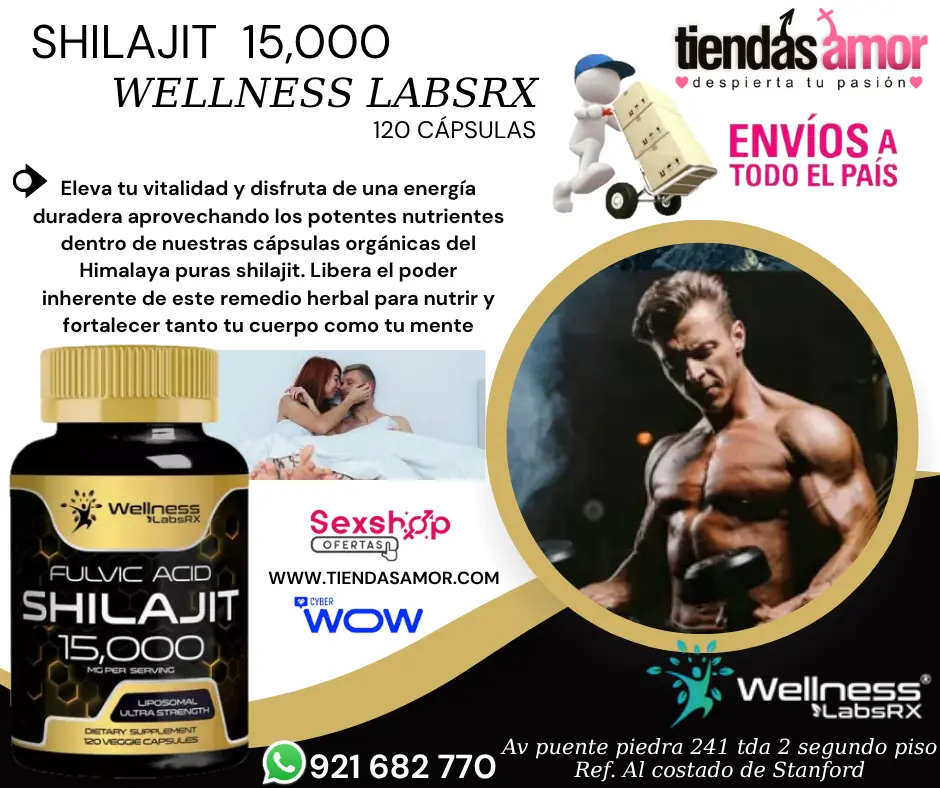 Shilajit De 15000 Mg De Wellness Labsrx 120 Cápsulas