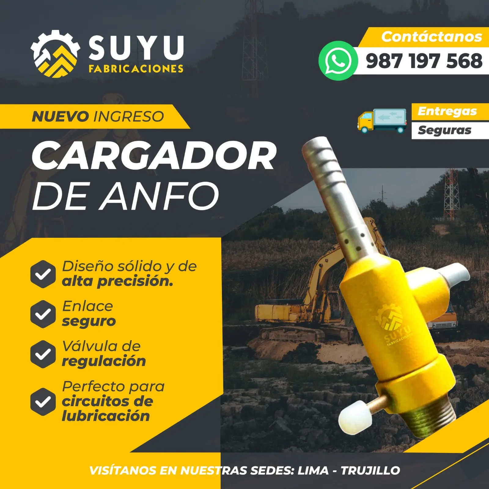 CARGADOR DE ANFO SUYU FABRICACIONES 
