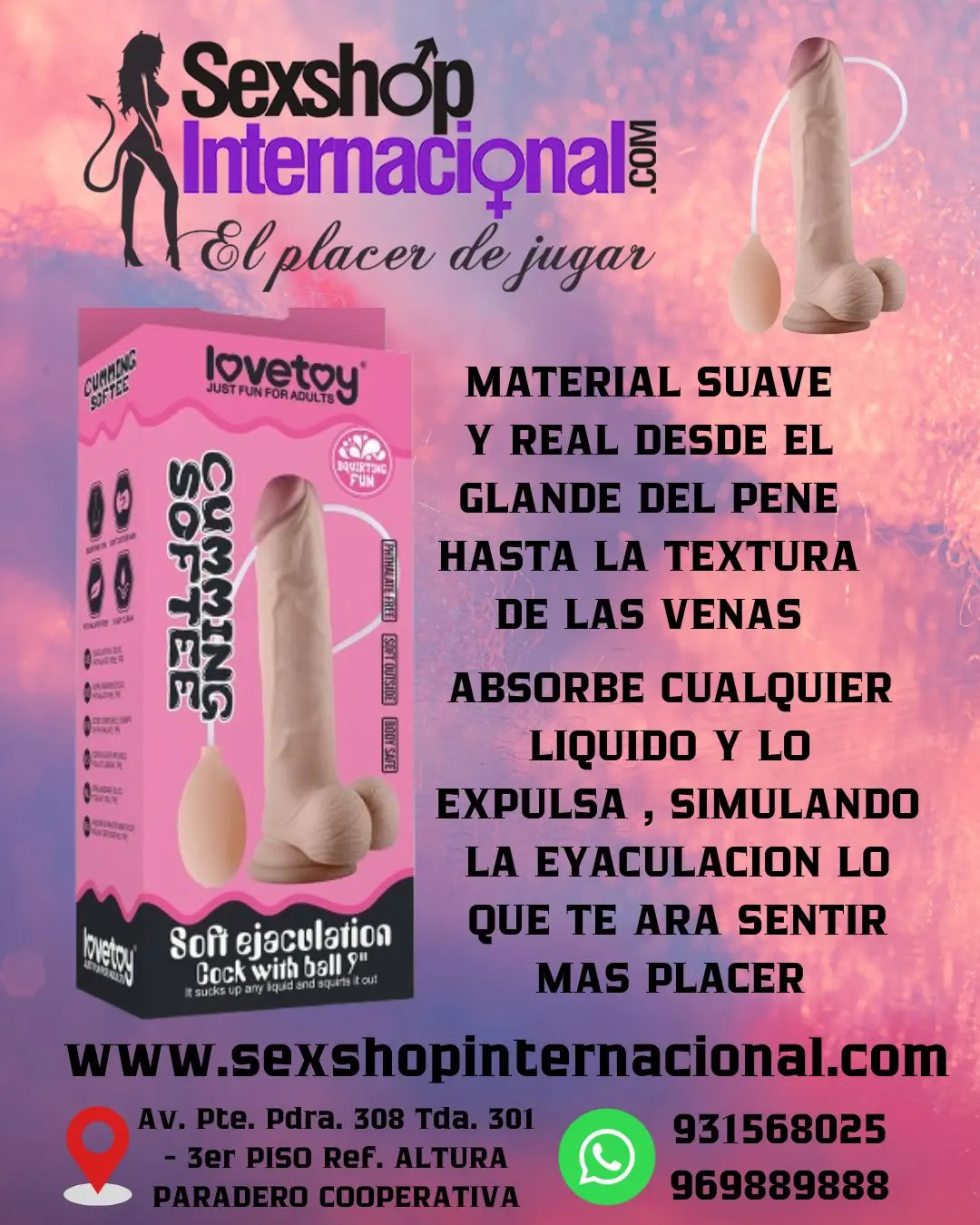 SOFT EYACULATION COCK WITH BALL 9