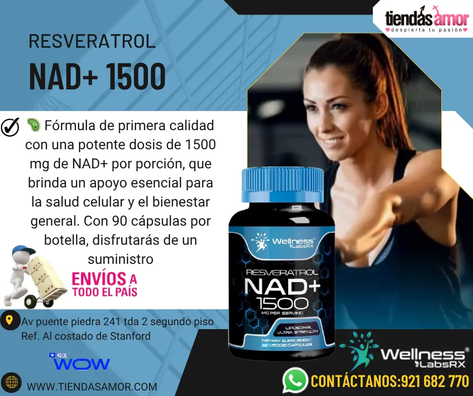 Suplemento de NAD 1500 mg suplemento liposomal de NAD con