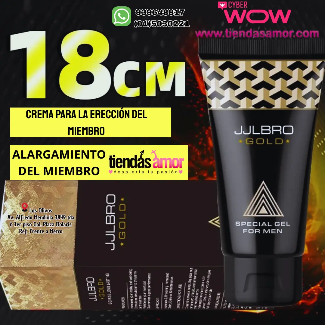 Gel Alargador De Miembro Marca Jjlbro Gold