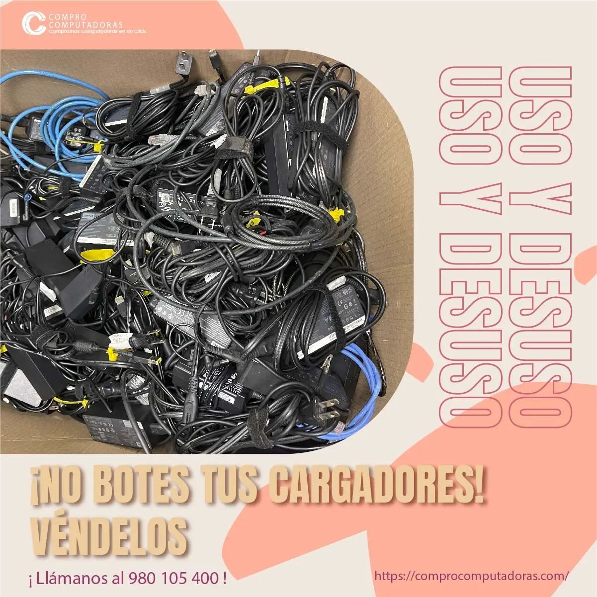  Tienes cargadores usados o dañados 