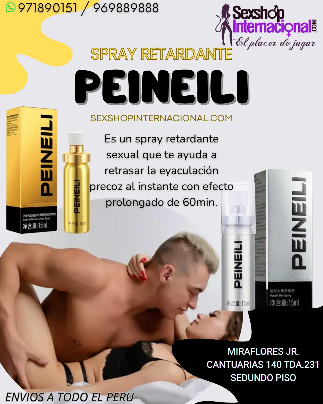 TENLAS GOZANDO DE PLACER CON PEINEILI RETARDANTE EN SPRAY