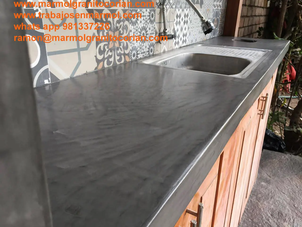 Microcemento para pared tableros de cocina baños pisos