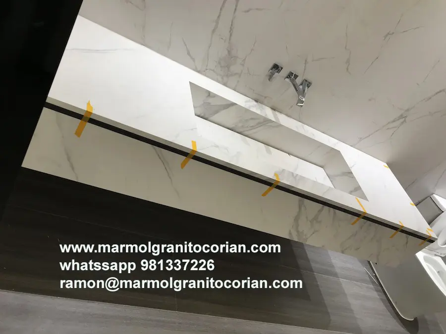 piedra sinterizada para tableros de cocina baños pisos