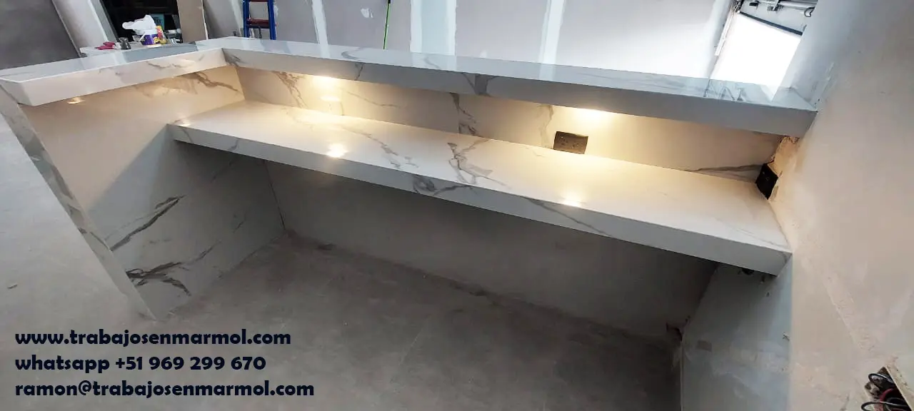 piedra sinterizada para tableros de cocina baños pisos