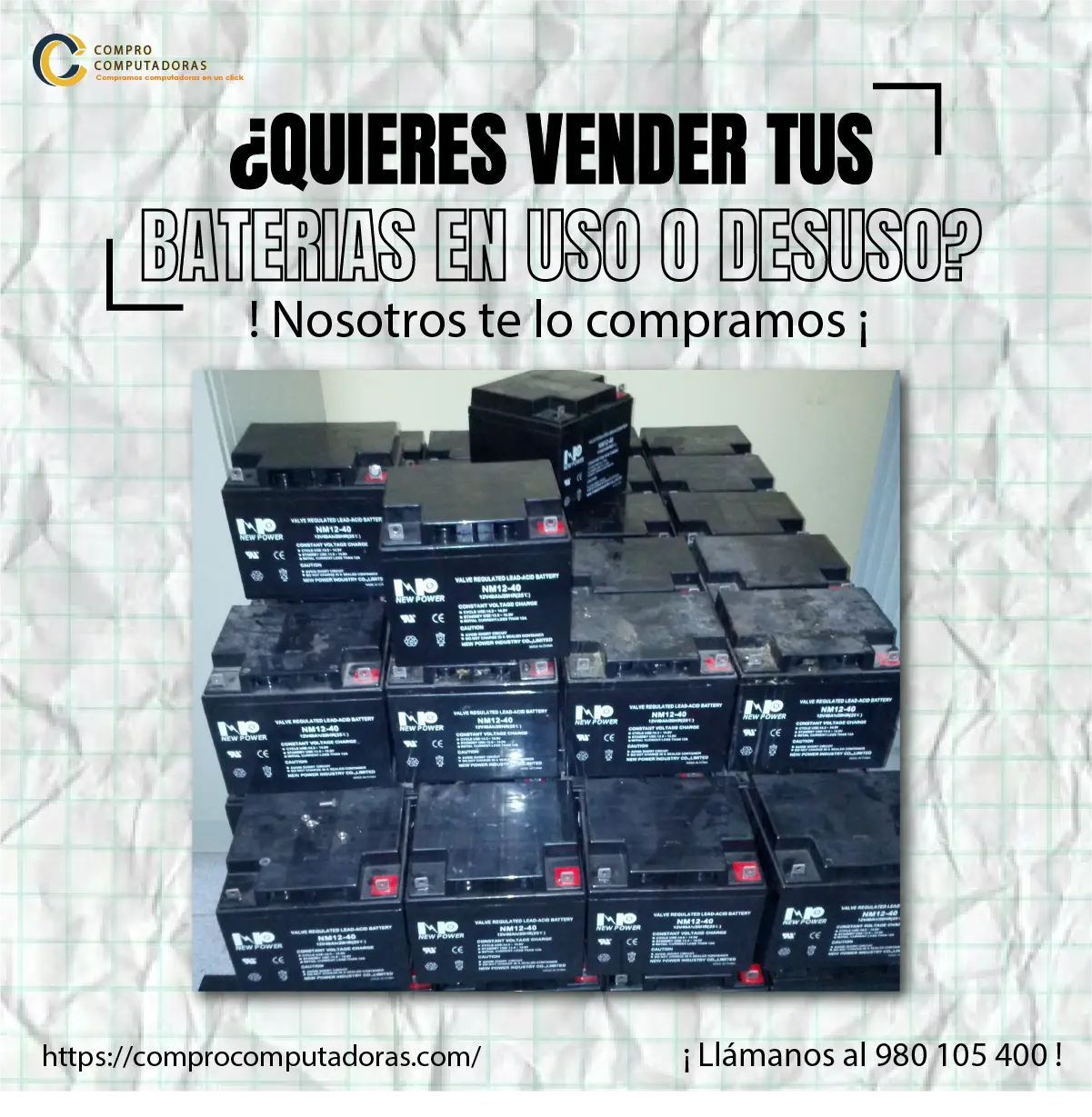 Compra de computadoras usadas con pago inmediato