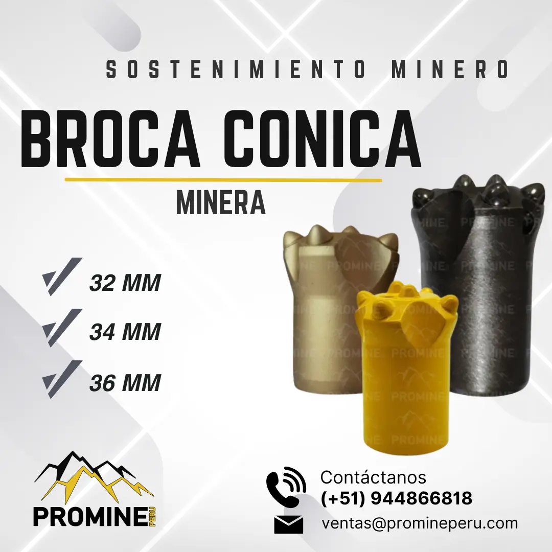 BROCA CONICA - ELEMENTO MINERO - LIMA 