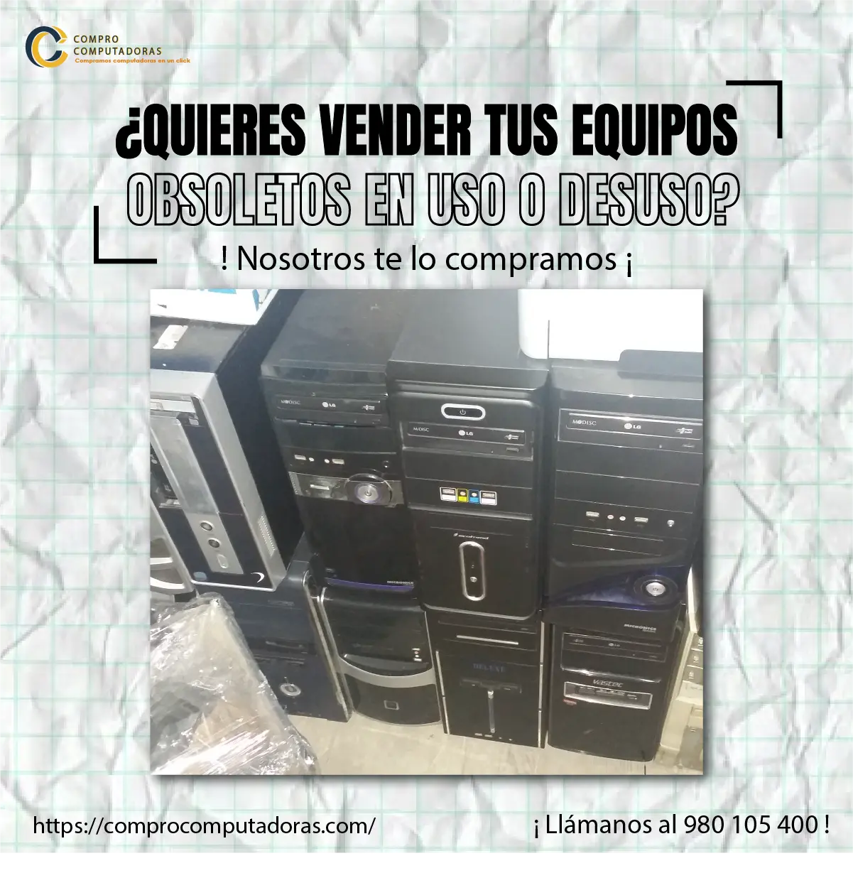 Recibe el mejor precio por computadoras usadas