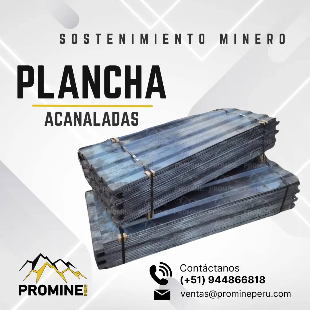 PLANCHA ACANALADA - MINERIA SUBTERRANEA - LIMA 