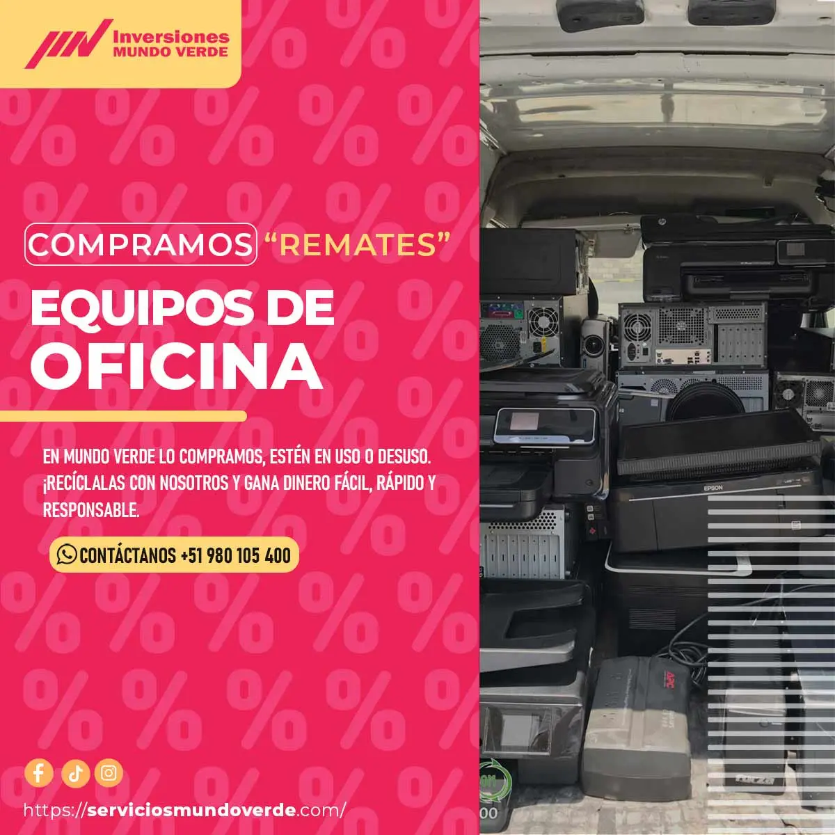 COMPRAMOS EQUIPOS DE OFICINA