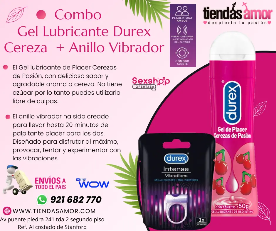 Disfruta al Máximo con Lubricante Cereza Durex el Anillo 