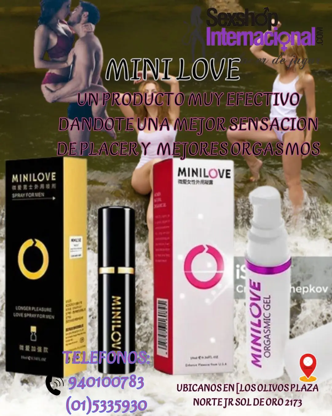 el duo Retardante Minilove para hombre y mujer 