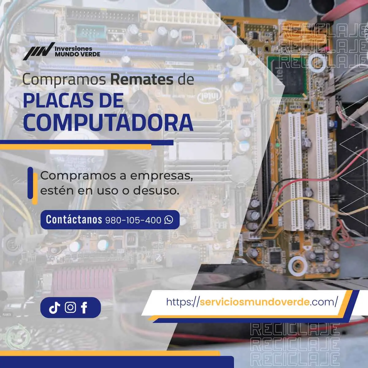 Tu solución para reciclar equipos electrónicos