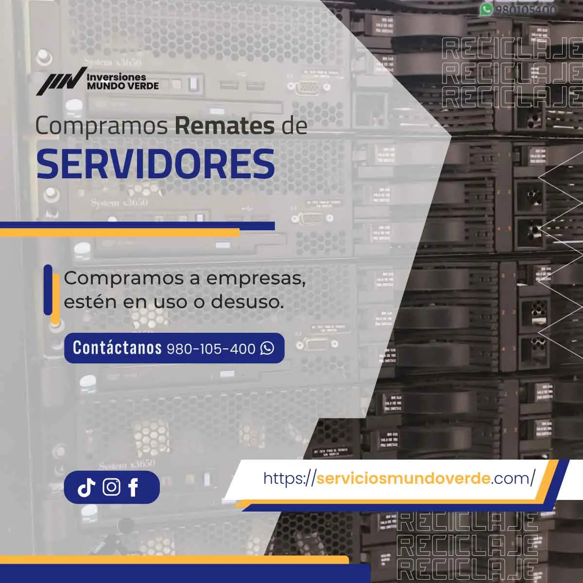 Tu solución para reciclar equipos electrónicos