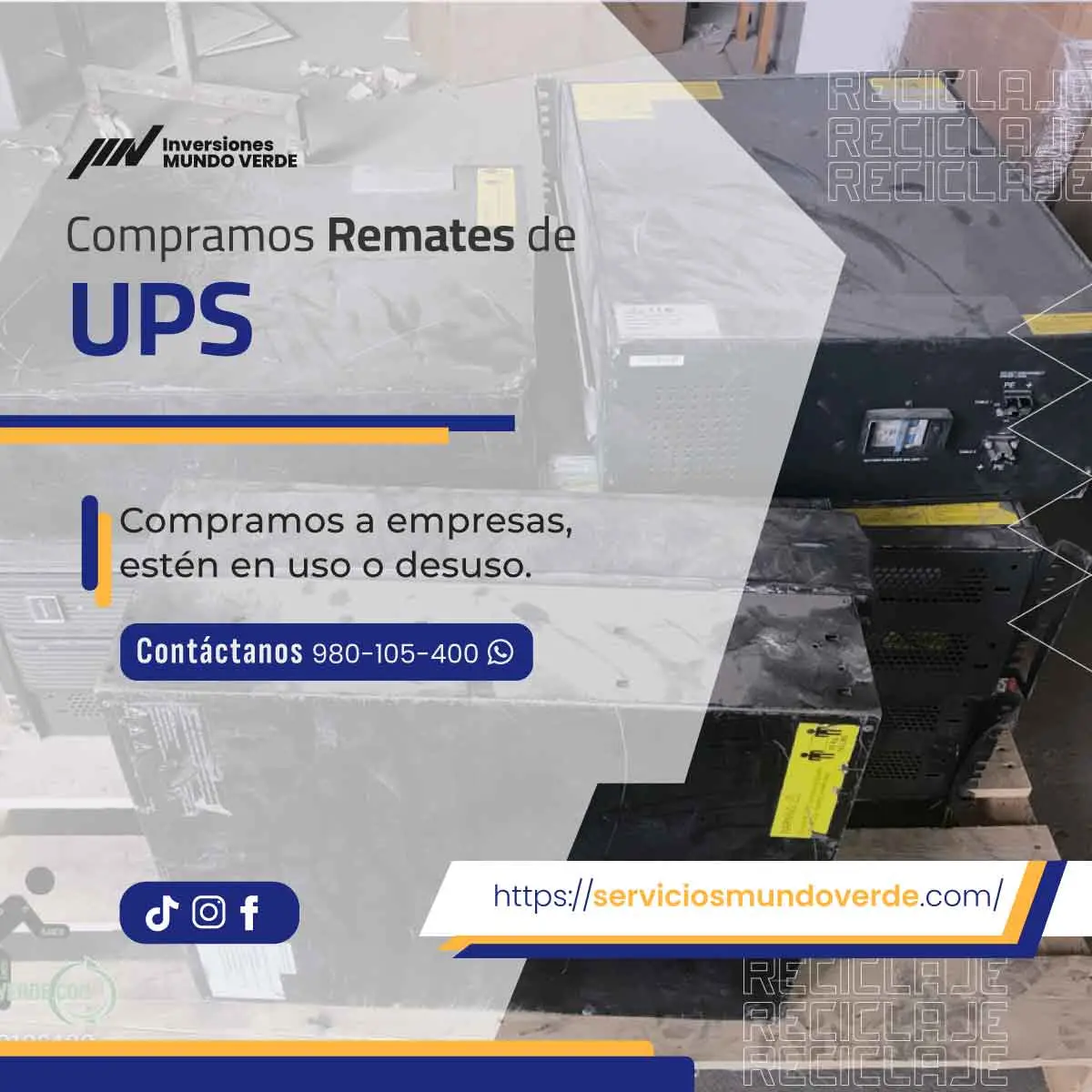 Tu solución para reciclar equipos electrónicos