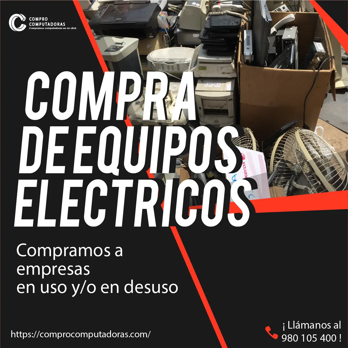 Compra de toners baterías y cables usados