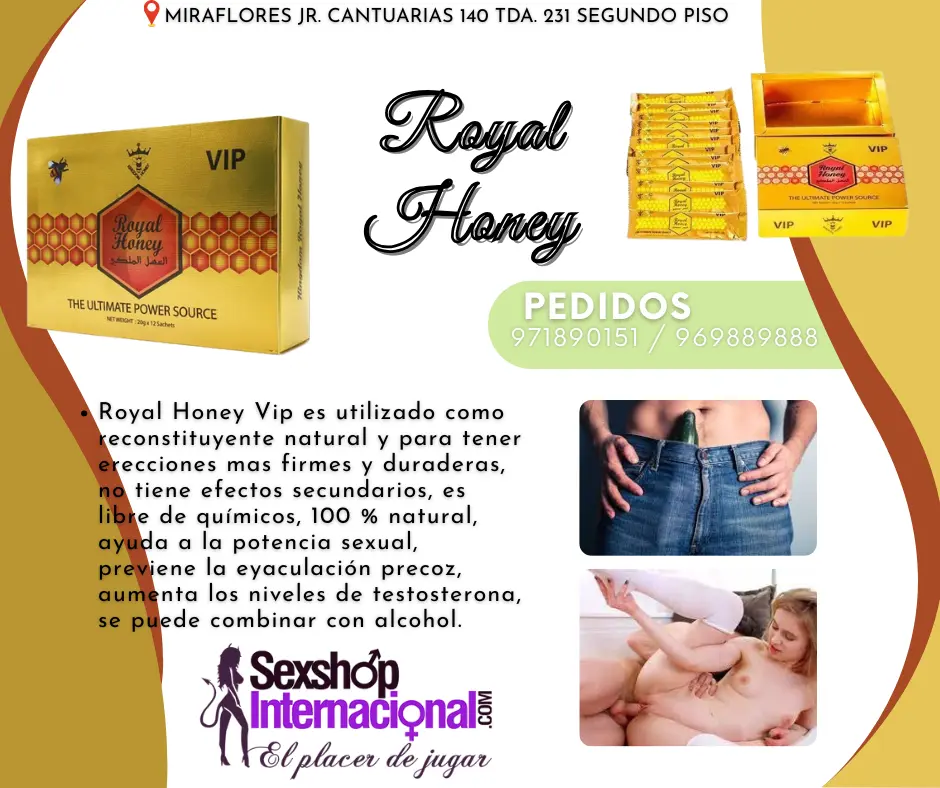 POTENCIADOR ROYAL HONEY-PARA DURAR TODA LA NOCHE -MIRAFLORES