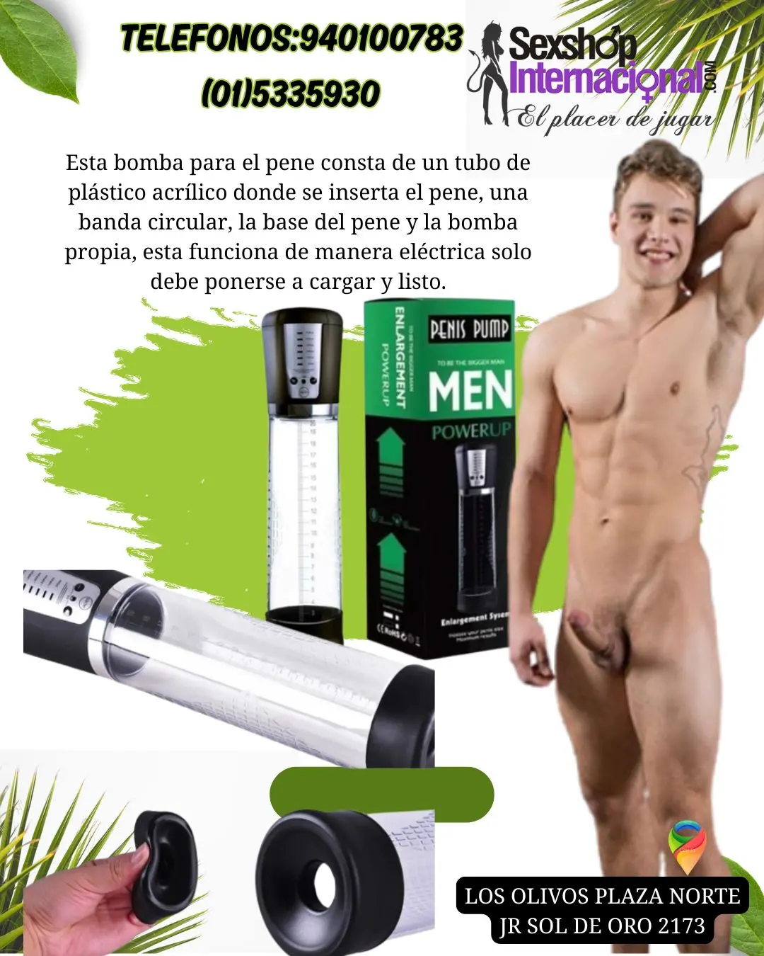 Bomba de succión automática 5 Niveles para hombres
