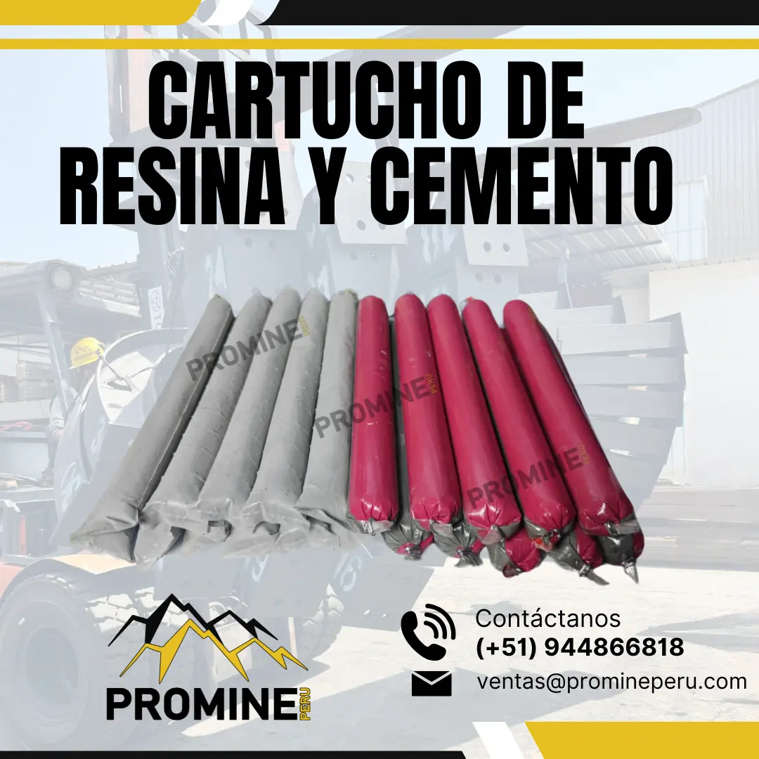 CARTUCHO DE CEMENTO . OBRAS EN MINA . LIMA 