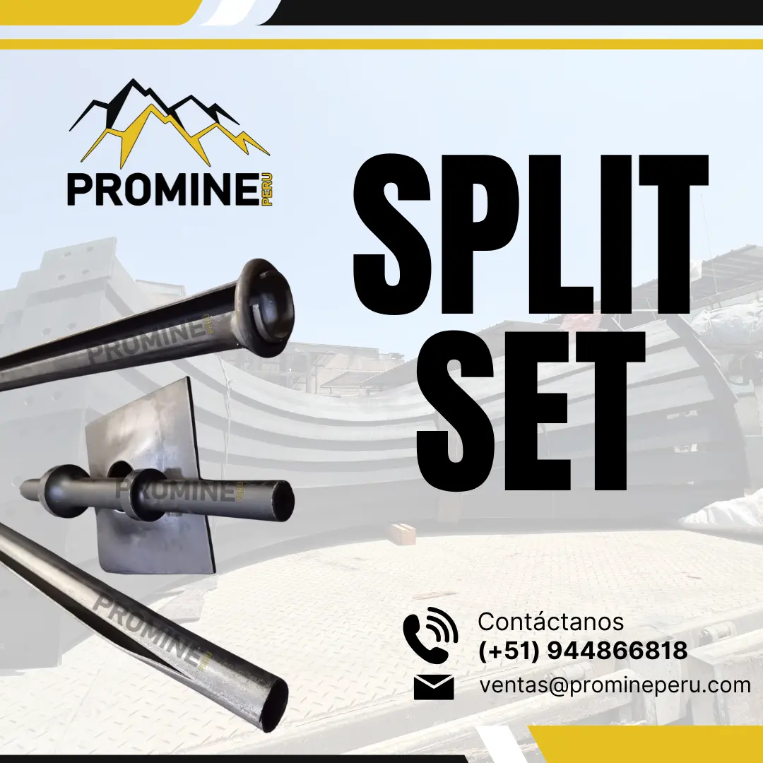 SPLIT SET . PERNO . OBRAS EN MINA . LIMA 
